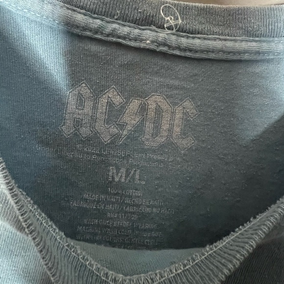 AC/DC Tie Dye For Those About to Rock World Tour Concert Band Tee M/L - Picture 3 of 4